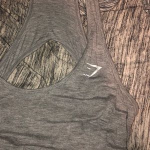 cute gymshark tank with key hole in the back
